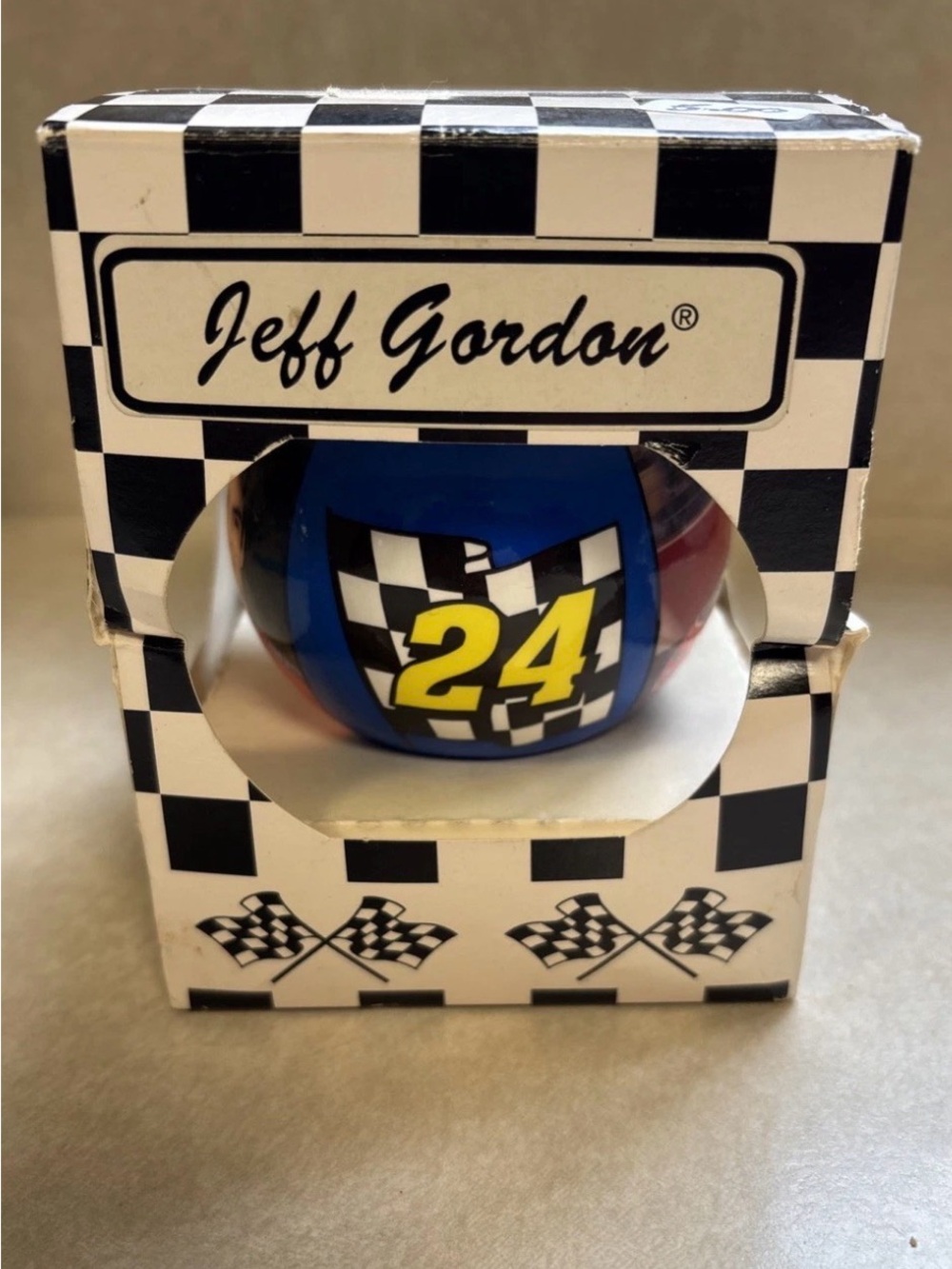 2000 New Jeff Gordon NASCAR Satin Christmas Ornament JG Sports #24 Dupont